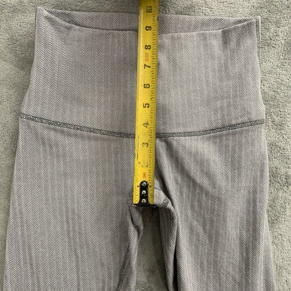 Lululemon Leggings Womens 4 Wunder Under Pant Heathered Herringbone Athleisure - Picture 5 of 12